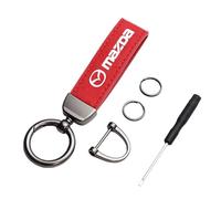 REWIASF Auto Portachiavi per Mazda 3 2 6 Atenza Axela Mx3 Mx5 Cx-5 Cx-3, Porta Chiavi con Logo Stemma Ideale Come Regalo Appassionati Auto Regali,C