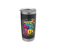 Rewind Me to the 80s Vintage Nostalgia - Videocassetta retrò Bicchiere termico in acciaio inox doppia parete