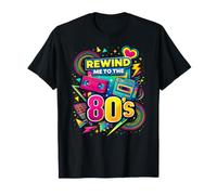Rewind Me to The 80s Vintage Nostalgia - Videocassetta retrò Maglietta