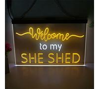 REWIS Benvenuti nella mia She shed, insegne al Neon a LED.