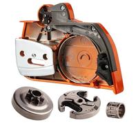 REwNXA Parti di Ricambio per Motosega compatibili con Modelli 340 345 350 Include Copertura Laterale della Frizione Freno a Catena ad ago e Tamburo da 325 Frizione da 7t