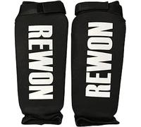 REWON Paratibia Kick Boxing Muay Thai - Cotone Kontact Parastinchi da Uomo per MMA Allenamento Sparring Arti Marziali Boxe Karatè Piedi Protezione