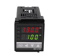 REX-C100 Kit regolatore di Temperatura PID Digitale da 110 V a 240 V da 0 a 1300 Gradi con sensore sonda Tipo K(SSR Output)