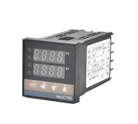 REX-C100 Termostato Digitale Regolatore di Temperatura Tipo K Uscita SSR 40DA Relè SSR Vite K/J M6 Sonda Termocoppia da 1 m(REX-C100 K SSR)