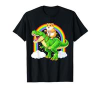 Rex - Dinosauro Divertente Rex Saurus Rainbow Maglietta