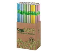 REX SADOCH - EC3J1G01 - Rotolo carta regalo - 2 m x 70 cm - fantasie righe e pois - Rex Sadoch - espositore 50 pezzi - 95083 - Conf. da 1 Pz. - EC3J1G01