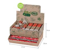 REX SADOCH - ECOCOORD02N - Espositore Ecocarta fantasie natale - carta regalo-stelle-rocchetti - fantasie assortite - Rex Sadoch - 103796 - Conf. da 1 Pz. - ECOCOORD02N