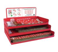 REX SADOCH - ESPRXPKNAT - Sacchetto regalo - fantasia Natale assortite - c-patella adesiva - Rex Sadoch - expo 150 pezzi - 103793 - Conf. da 1 Pz. - ESPRXPKNAT