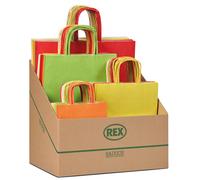 REX SADOCH - SNEBBLIT - Shopper Allegra - formati assortiti - colori chiari - Sadoch - expo 100 pezzi - 98750 - Conf. da 1 Pz. - SNEBBLIT