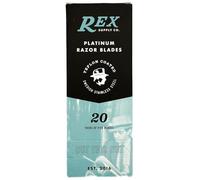 Rex Supply Co., 100 lame a doppia lama, placcate in platino, prodotte nella Repubblica Ceca