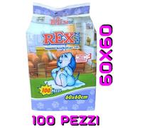 REX TAPPETINI ASSORBENTI TRAVERSE CANE CUCCIOLI 60X60 →100 PEZZI