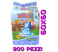 REX TAPPETINI ASSORBENTI TRAVERSE CANE CUCCIOLI 60X60 →100 PEZZI