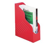 REXEL - 00049111 - Portariviste Magazine Rack Jumbo - 25 x 32 cm - dorso 10 cm - rosso - Rexel - 30614 - Conf. da 1 Pz.