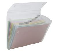 REXEL - 2102033 - Portadocumenti a soffietto Ice - 6 tasche - 22 x 30 cm - PP - trasparente - Rexel - 62058 - Conf. da 1 Pz. - 2102033
