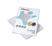 Rexel 2102243 Ecodesk Buste a L A4 Leggermente Goffrate, Confezione da 25, Trasp