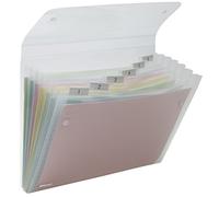 REXEL Archiviatore a soffietto Ice 6 tasche - Trasparente - 2102033