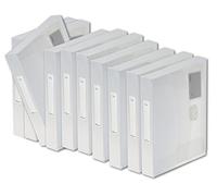 Rexel AZ2102027 - Confezione da 10 scatole per archivi, colore: Trasparente