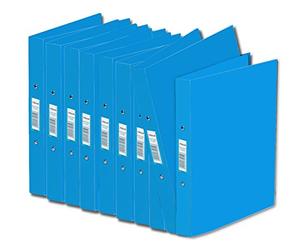 Rexel Budget - Raccoglitore a 2 anelli, formato: A4 confezione da 10 blu