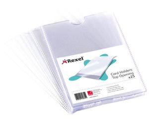 Rexel Card Holders Clear A4 (25 Pack) 1 Clear