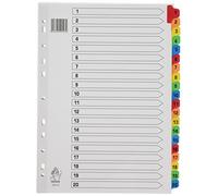 REXEL Divisori Mylar Numerici 20 posizioni - ACCO75674