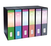 REXEL - Dox 2 Registratore A Leva Formato A4+ Lilla (6 registratori)