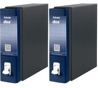 Rexel Esselte Dox 1 Raccoglitore a Leva Formato Commerciale D8, A4, Blu, 1 Pezzo (Confezione da 2)