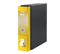 Rexel Esselte Dox 1 Raccoglitore a Leva Formato Commerciale D8, A4, Giallo, Confezione da 6 Pezzi