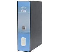 Rexel Esselte Dox 2 Raccoglitore a Leva Formato Protocollo D8, A4, Azzurro, Confezione da 6 Pezzi