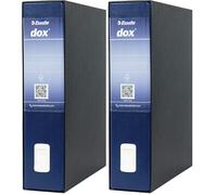 Rexel Esselte Dox 2 Raccoglitore a Leva Formato Protocollo D8, A4, Blu, 1 Pezzo (Confezione da 2)