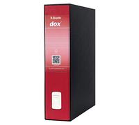 REGISTRATORE DOX 2 ROSSO DORSO 8CM F.TO PROTOCOLLO