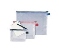 Rexel Meshbag Zipper A4 - Black - Black - Transparent - PVC - A4 - 360 x 25 mm (1300260) NEW