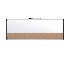 Rexel Nobo Piccola Lavagna Magnetica con Bacheca in Sughero e Cornice ad Arco, Montabile a Parete in Orientamento Verticale o Orizzontale, per Casa/Ufficio, 585 mm x 430 mm