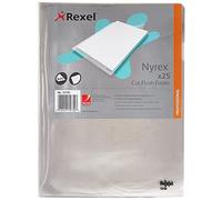 Rexel Nyrex Folder Cut Flush - Cartelle, A4, Transparente, confezione da 25