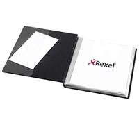 Rexel Nyrex Slimview - Portalistino formato A4, 50 tasche, colore: Nero