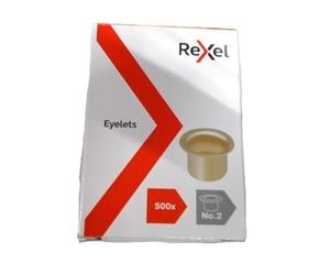REXEL Occhielli lunghezza 4.2mm 500pz - Ottone - 20320051