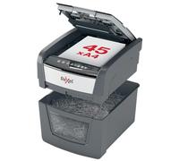 Rexel Optimum 2020045X - Distruggidocumenti automatico, 45 fogli, sicurezza P-4, ufficio casa/casa, pattumiera rimovibile da 20 litri, 2020045X