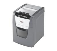 Rexel Optimum 2020100MCH - Distruggidocumenti automatici, 100 fogli, livello di sicurezza P5, microtaglio, per casa/ufficio domestico, contenitore per rifiuti da 34 litri, con spina di alimentazione