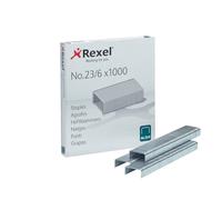 Rexel Punti Metallici 23/6 mm, Confezione da 1000 Pezzi, 2101211