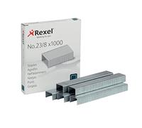 Rexel Punti Metallici 23/8 mm, Confezione da 1000 Pezzi, 2101054