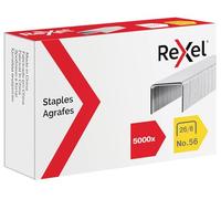 Rexel Punti Metallici 26/6 mm, Confezione da 5000 Pezzi, 6025