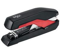 Rexel Supreme Omnipress 2115678 - Cucitrice a striscia intera, capacità 30 fogli, graffette incluse, corpo in metallo, colore: nero/rosso