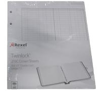 Rexel Twinlock 2.5C - Confezione di 100 fogli intercalari per registro contabile