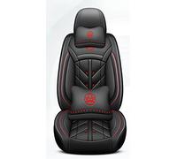 REXGEL Coprisedili Auto per Au-di A4 B9 Sedan/Avant 2016-pr, 5 posti, set completo, comodi coprisedili in pelle,Airbag Compatibili,2Black- Luxury