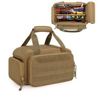 Rexmica 31cm Borsa Portautensili per Uomo con Fondo Spesso Imbottito, Cachi | Organizer Portautensili, Borsa Attrezzi Elettricista, Porta Utensili da Lavoro per Riparatore, Falegname
