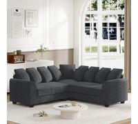 REXO Divano combinato modulare con cuscino sterzo per varie scene come il soggiorno, divano ad angolo L (grigio)