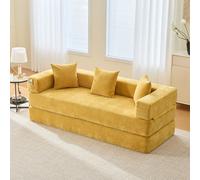 REXO Divano in ciniglia modulare, super morbido con tasche laterali e fondo antiscivolo, perfetto per soggiorno, area giochi o fai da te, crea il tuo spazio di benessere