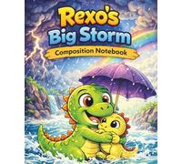 Rexo’s Big Storm Composition Notebook: A Dinosaur Adventure Journal for Kids | 110 pages, 7.5 x 9.25