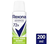 Rexona Advanced Protection Deodorante spray da donna ALOE VERA 72h Pack risparmio 200 ml x2
