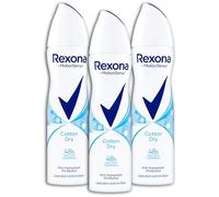 Rexona - Confezione da 3 deodorante spray anti-traspirazione, Cotton Dry 3 x 150 ml