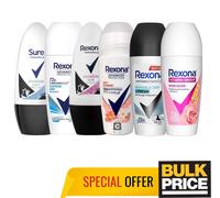Rexona Deodorante Roll-On Da Donna Bulk Unico Misto Di Profumi Lotto 6-Pack